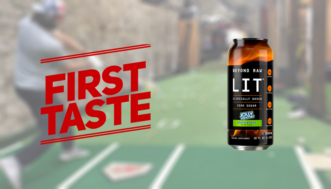 First Taste Energy Drink Review - Beyond Raw Lit Jolly Rancher Green Apple