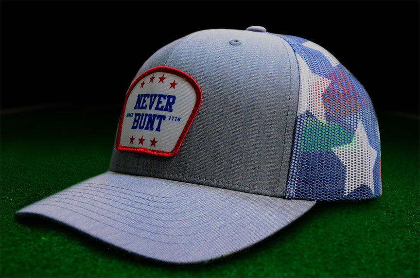 Never Bunt Since 1776 SnapBack Trucker - Stars & Bars Special Edition - Chad Longworth Velo Shop