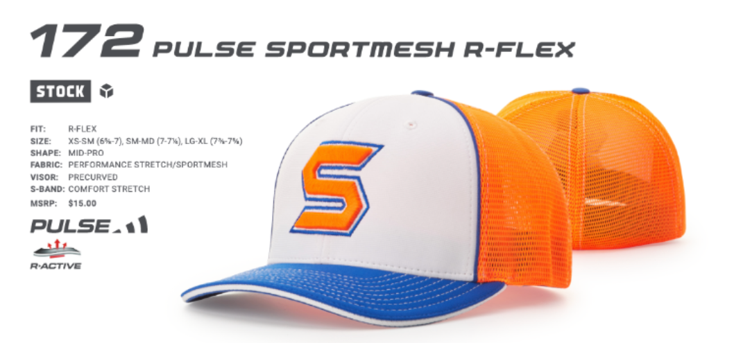Richardson 172 Pulse Sportmesh R-Flex - Custom Front Embroidery