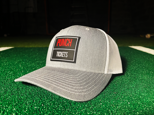 Punch Tickets Rubber Patch Snapback Trucker Cap - Chad Longworth Velo Shop